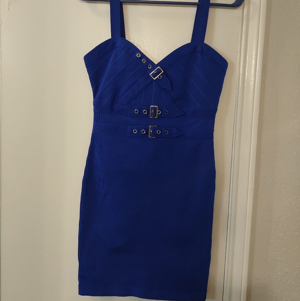 Brand new! 12th Heart Bandage Blue Dress - Picture 4 of 7